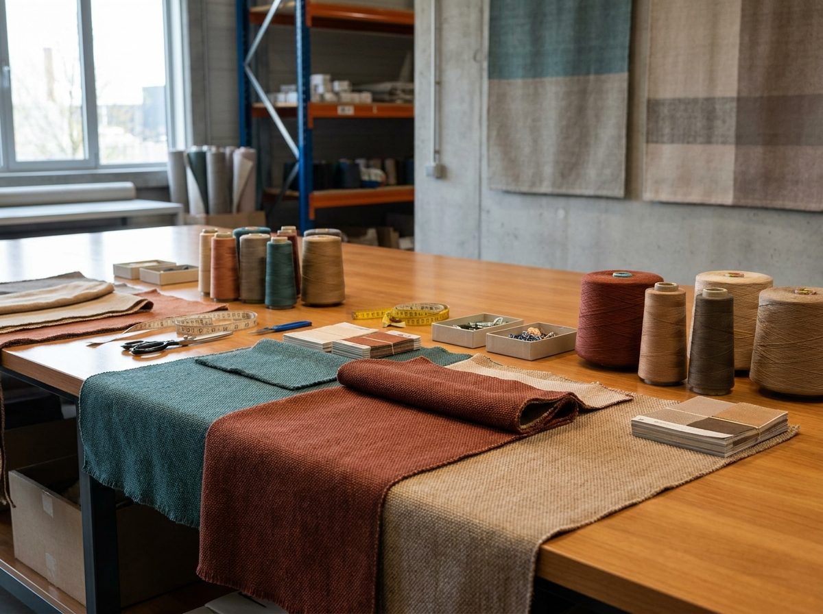 Muestras textiles para desarrollo de colección