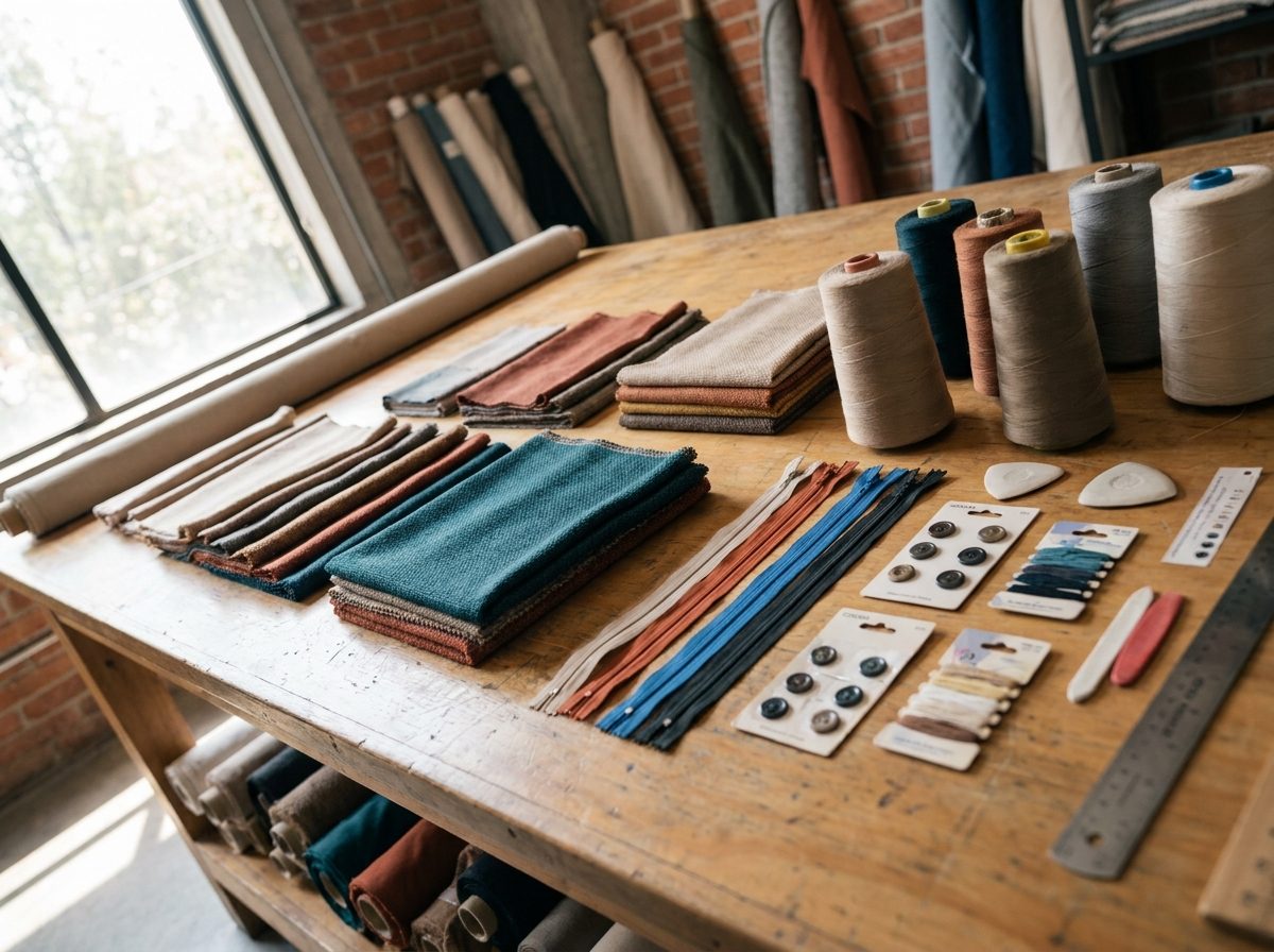 Avíos, cierres, botones e hilos textiles